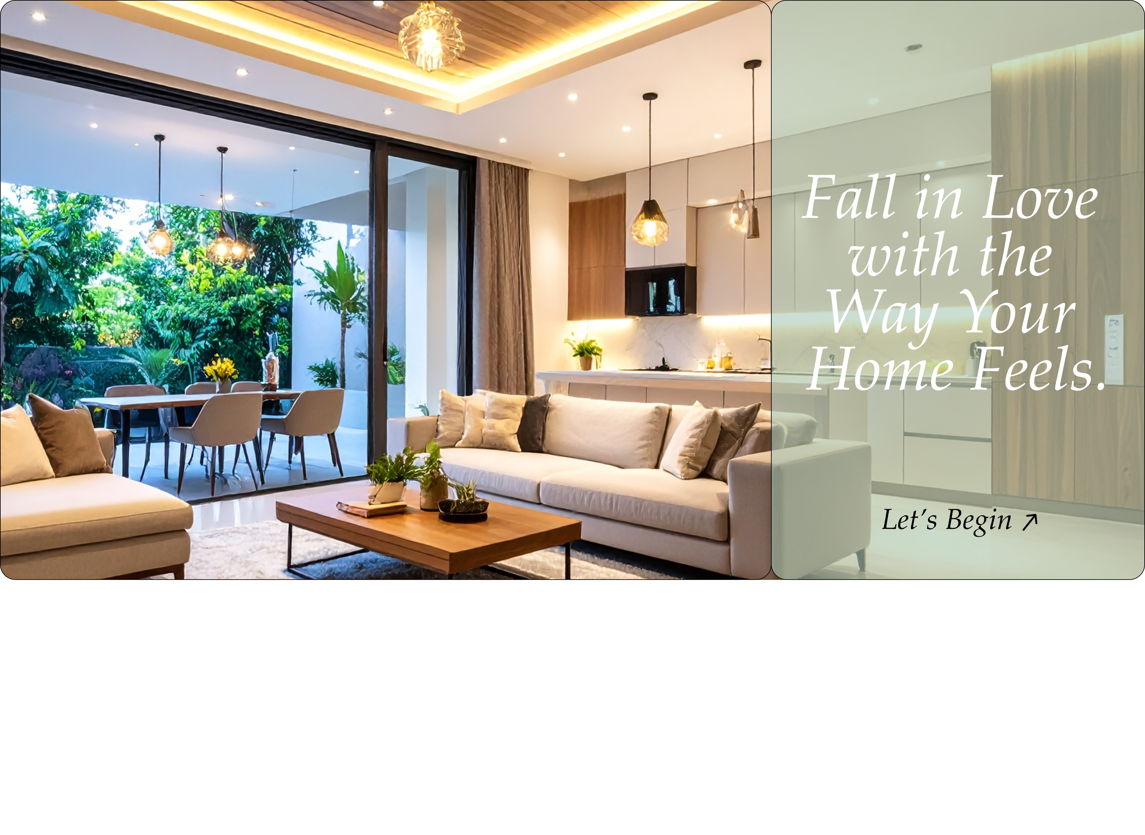 Hyderabad home with integrated automation, lighting, and curtains